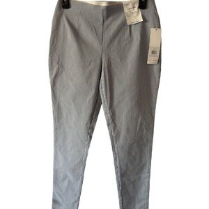 Calvin Klein Navy and White Striped Trousers NWT size 6